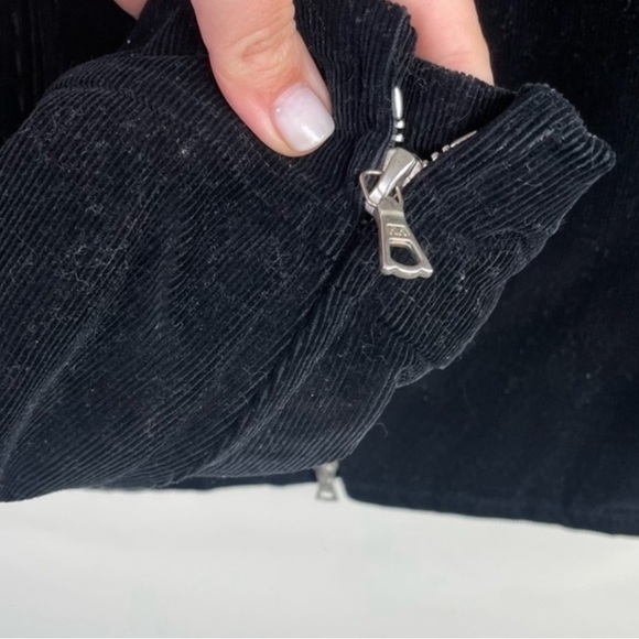 Dries Van Noten Black‎ Corduroy Shearling Moto Jacket - Picture 4 of 6